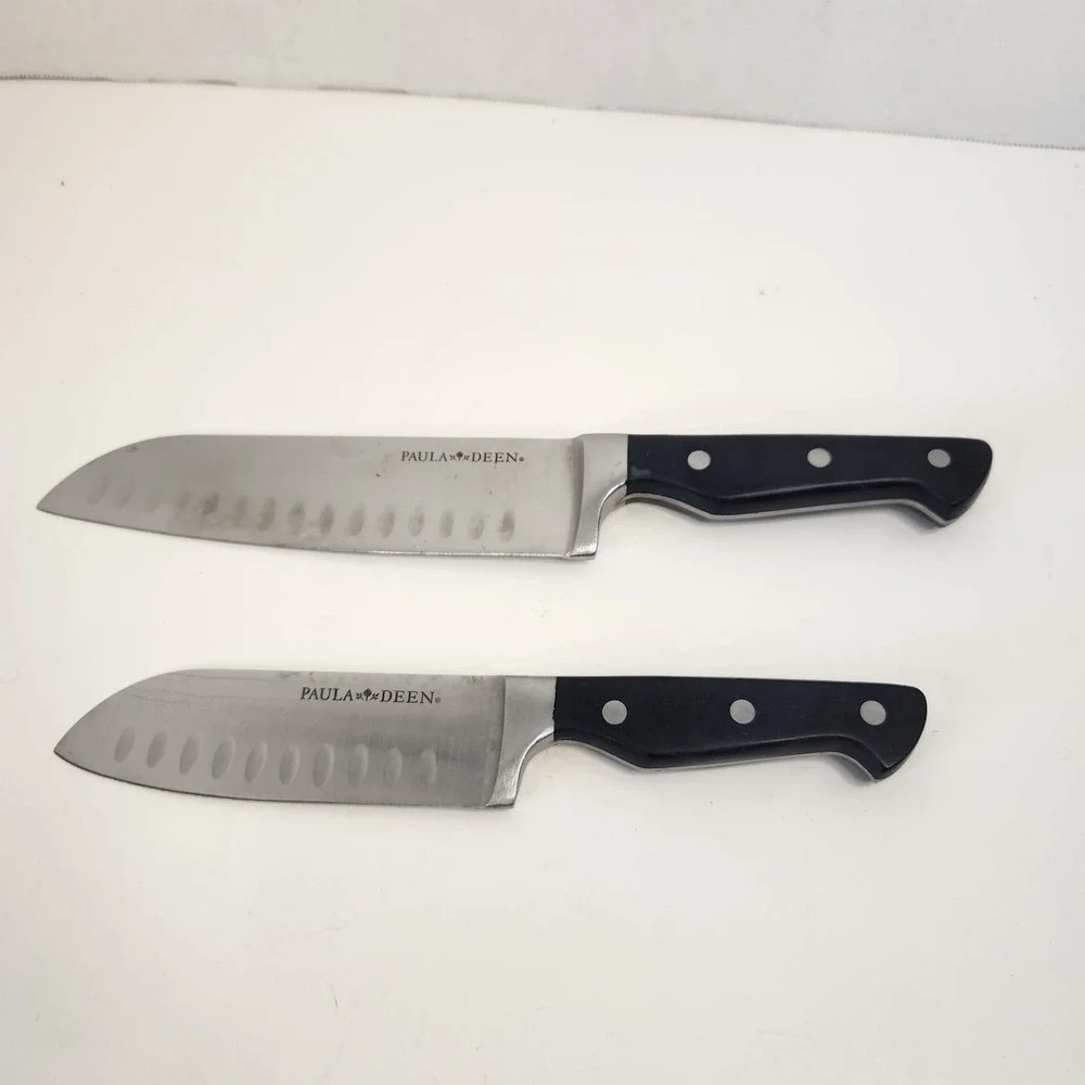 Paula Deen Chef Knife Set Of 2 Santoku 7